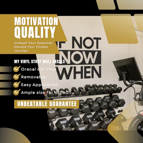 Sticker vinyle If Not Now When pour décoration de bureau et salon moderne