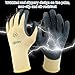 Zyghjort Insulated Electrical Gloves 400v High Voltage Electrician Gloves Non-slip Resistant Flame Retardant Glove Resistance Electrician Glove Rubber Rubber Non-slip Texture Design for Prevent Shock