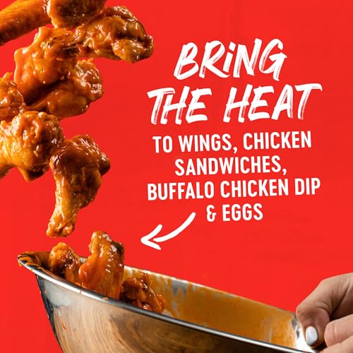 Image of Frank's RedHot Hot Sauce, Original, Made with Cayenne Peppers, Ready-To-Use, Shake or Pour Over Chicken Wings, Sandwiches, Pizza, and More for the Perfect Bend of Flavor and Heat, 12 fl oz