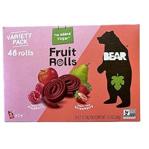 Bear Real Fruit Snack Rolls, Strawb...