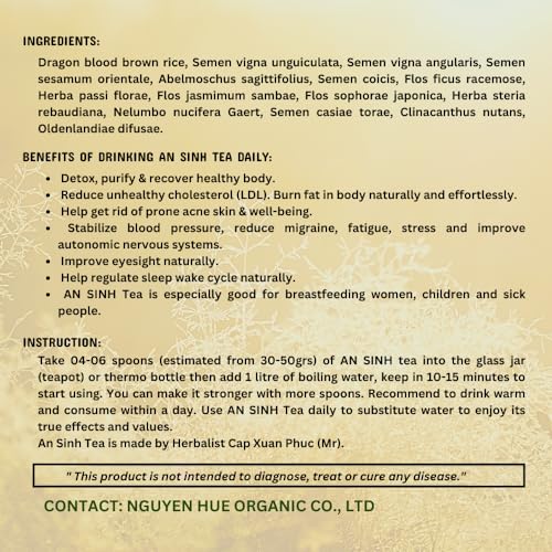 An Sinh Tea Herbal Tea Variety Pack - Liver Detox Tea - Sleep Tea For Bedtime - 60 cups - Non Caffeinated, Relax, Reduce Cholesterol, Migraine, Fatigue, Stress, Promoting Sleep - Image 5