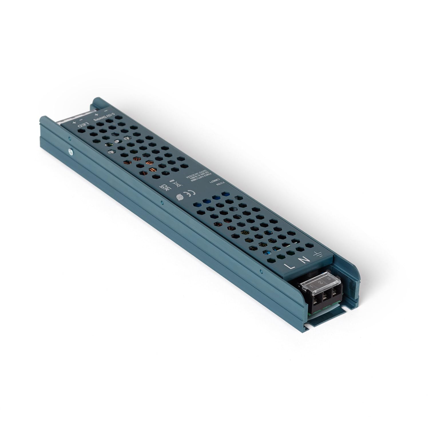 LEDKIA Fuente de Alimentación Regulable Triac y 0-10V 24V DC 300 W | Control de Intensidad Dual | Ideal para Tiras LED y Sistemas de Iluminación Interior | Compacta y Segura