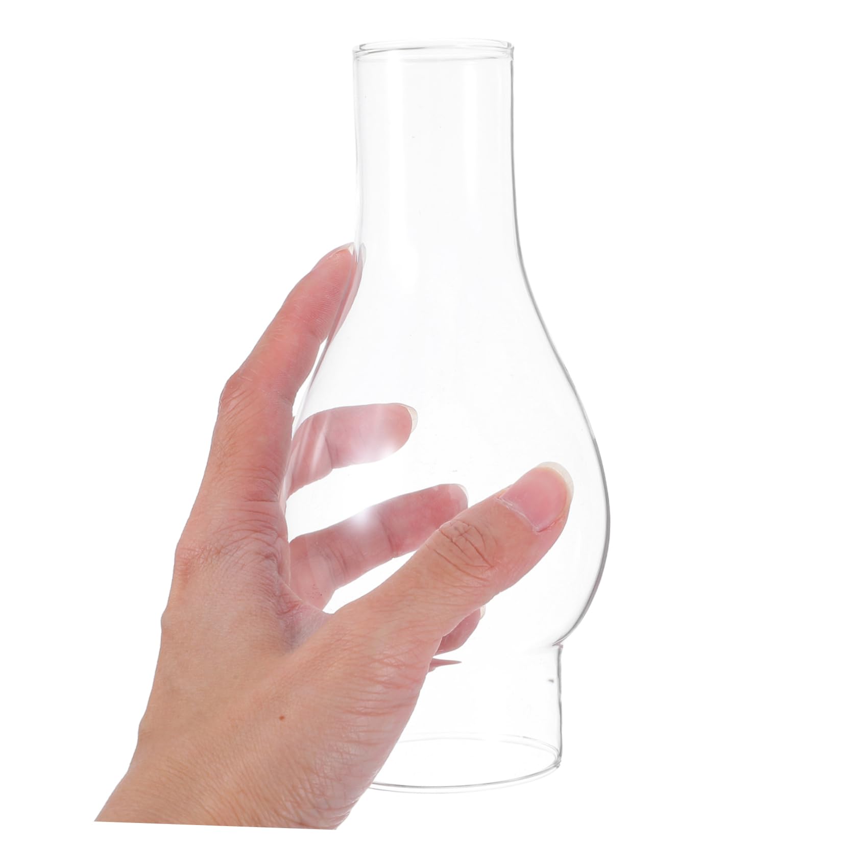 2pezzi Paralume Lampada Cherosene in Vetro Trasparente Per Lampade Olio Stile Retrò Uso in Casa e Locali Protezione Antivento