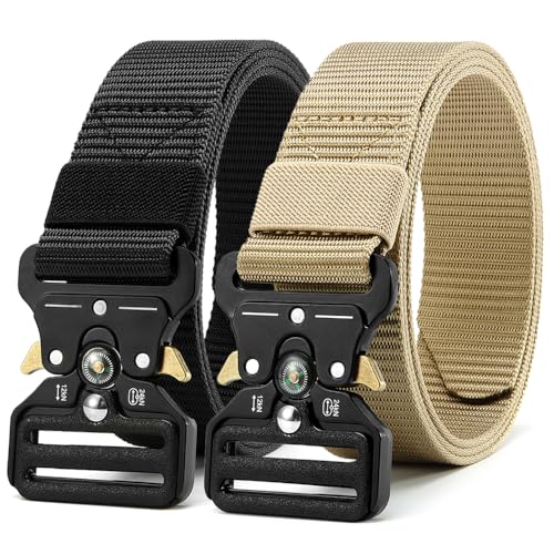 ‌Tactical Belt for Men with Built-in Compass - Military 1.5
