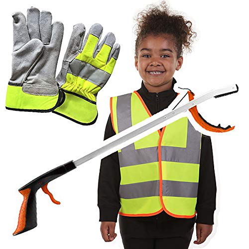 Derby Hi-VisDerby Hi-Vis Childrens Kids Litter Picking Kit Set (4-6yrs / 60cm Primary)