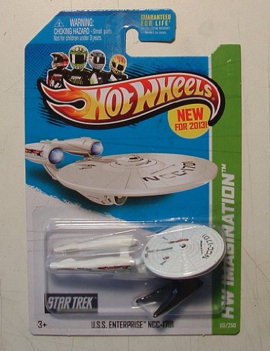 Hot Wheels USS Enterprise Star Trek 2013 Die Cast miniatura 1