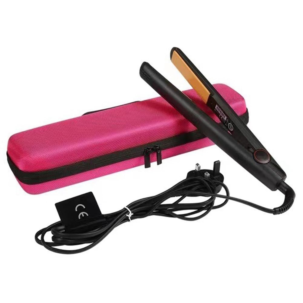 Para Cepillo Alisador de Cabello, Estuche de Almacenamiento, Estuche Rígido de Viaje de EVA, Bolsa de Almacenamiento Portátil A Prueba de Golpes, Negro