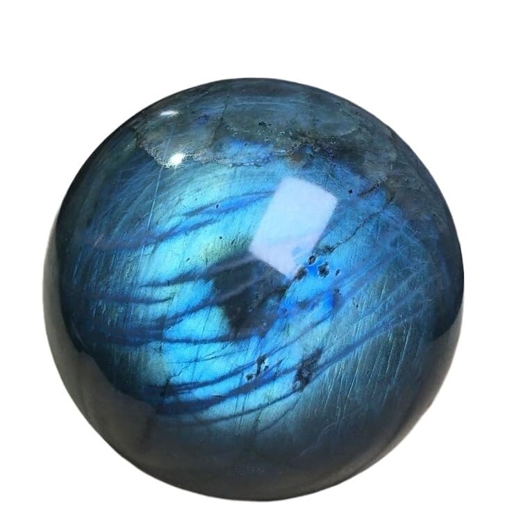 Sphère de quartz labradorite pour décor zen et méditation