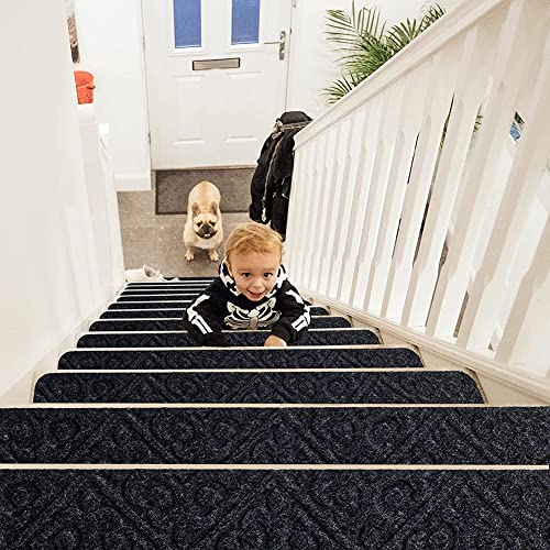 Evita caídas con la alfombra de escalera antideslizante y reutilizable para niños y mascotas 3