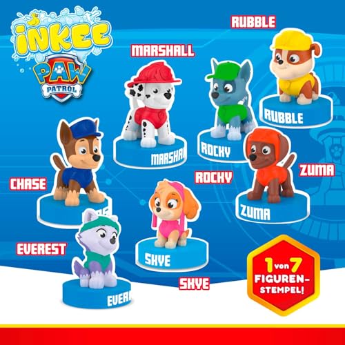 INKEE Surprise Paw Patrol - Badebombe Kinder mit Überraschung, Badekugel 80g mit Paw Patrol Figuren Kinder Stempel, Cola-Gummi Duft, Schaum-Effekt