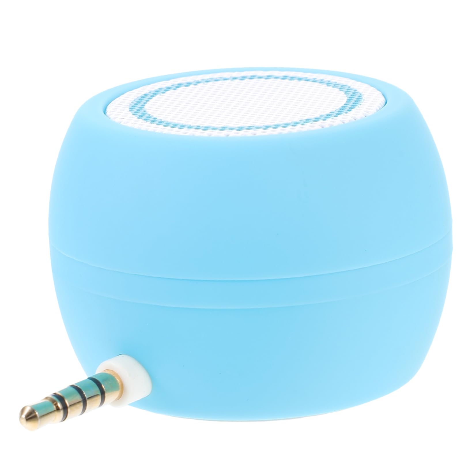 Altavoz mini de plástico azul con diseño mate y conexión de 3,5mm 8