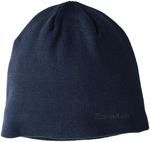Calvin Klein Men's Knit Beanie, Juniper, One Size