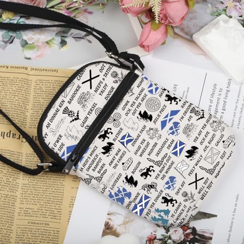 VAMSII Scotland Lover Gift Talk Scottish To Me Crossbody Bag Scottish Sayings Travel Bag Scotland Slang Gift3