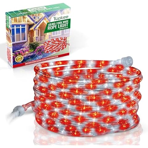 Tupkee 24 Feet LED Candy Cane Lights Cover