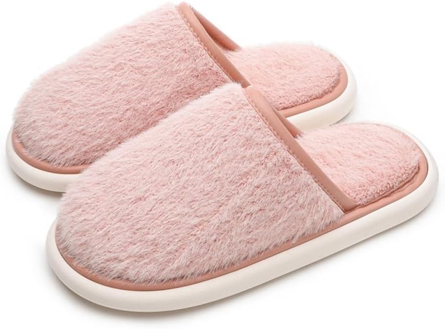 CSCDD 秋と冬の新しいカップルモデルホームスリッパ快適で暖かい滑り止めカップルスリッパ男性と女性モデル(36-37)