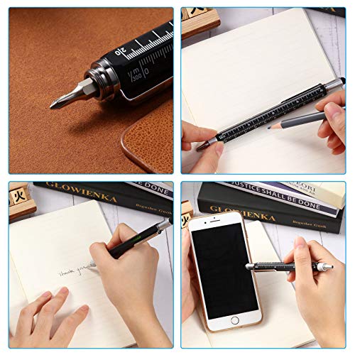Zonon TW-ZONON-26951 3 Pieces Present Pen For Men, Multi-Tool Pen, 6 In 1 Pen Mini Ballpoint Pen, Ruler thumb #5