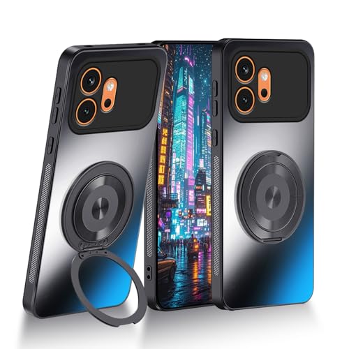 Coque Honor 600 PC rigide antichoc housse protection magnétique noire support arrière