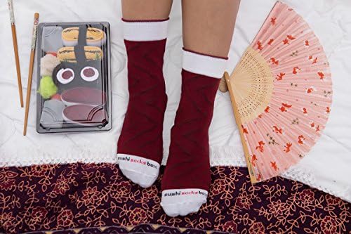 Rainbow Socks - Damskie Męskie - Skarpetki Sushi Łosoś Tuńczyk 3x Maki 5 Pary