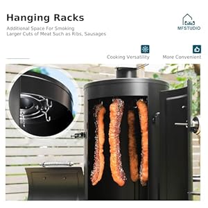 Mfstudioextralargeverticaloffsetsmokerheavydutyverticalcharcoalsmokergrillbbqgillwithoffsetsmokerbox961sqincookingareawithpushoutashtrayforsmokingblack Urban Country Home Decor Mfstudio extra large vertical offset smoker heavy duty vertical charcoal smoker grill bbq gill with offset smoker box 961 sqin cooking area with push out ash tray for smoking black urban country home decor