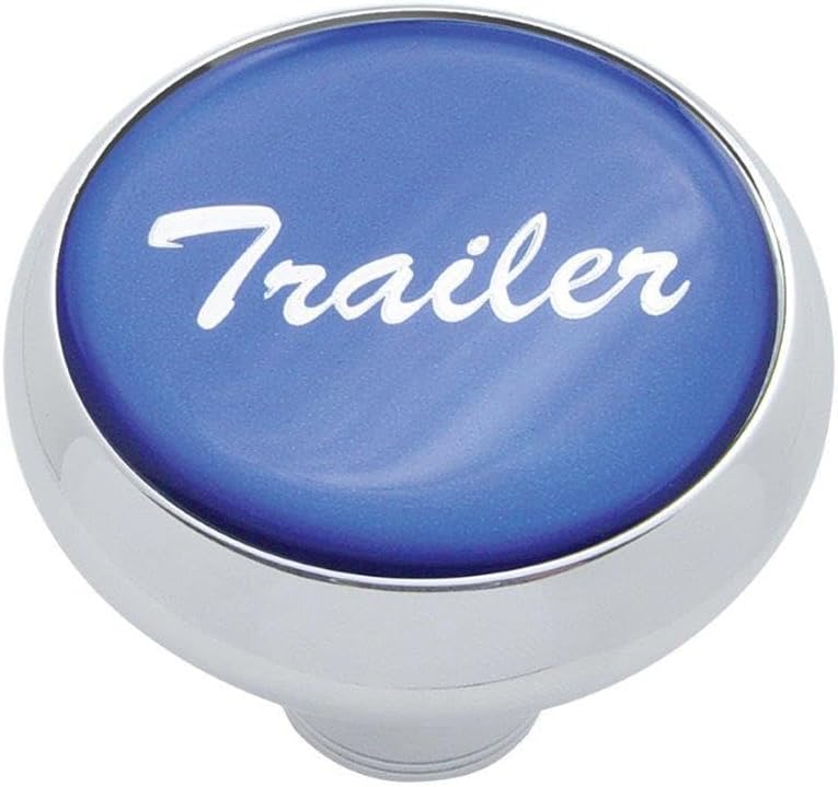 United Pacific 23407 Air Brake Valve Control Knob, "Trailer" Deluxe, Blue Glossy Sticker