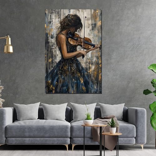 Tableau violoniste cadeau idéal mélomane amatrice de musique