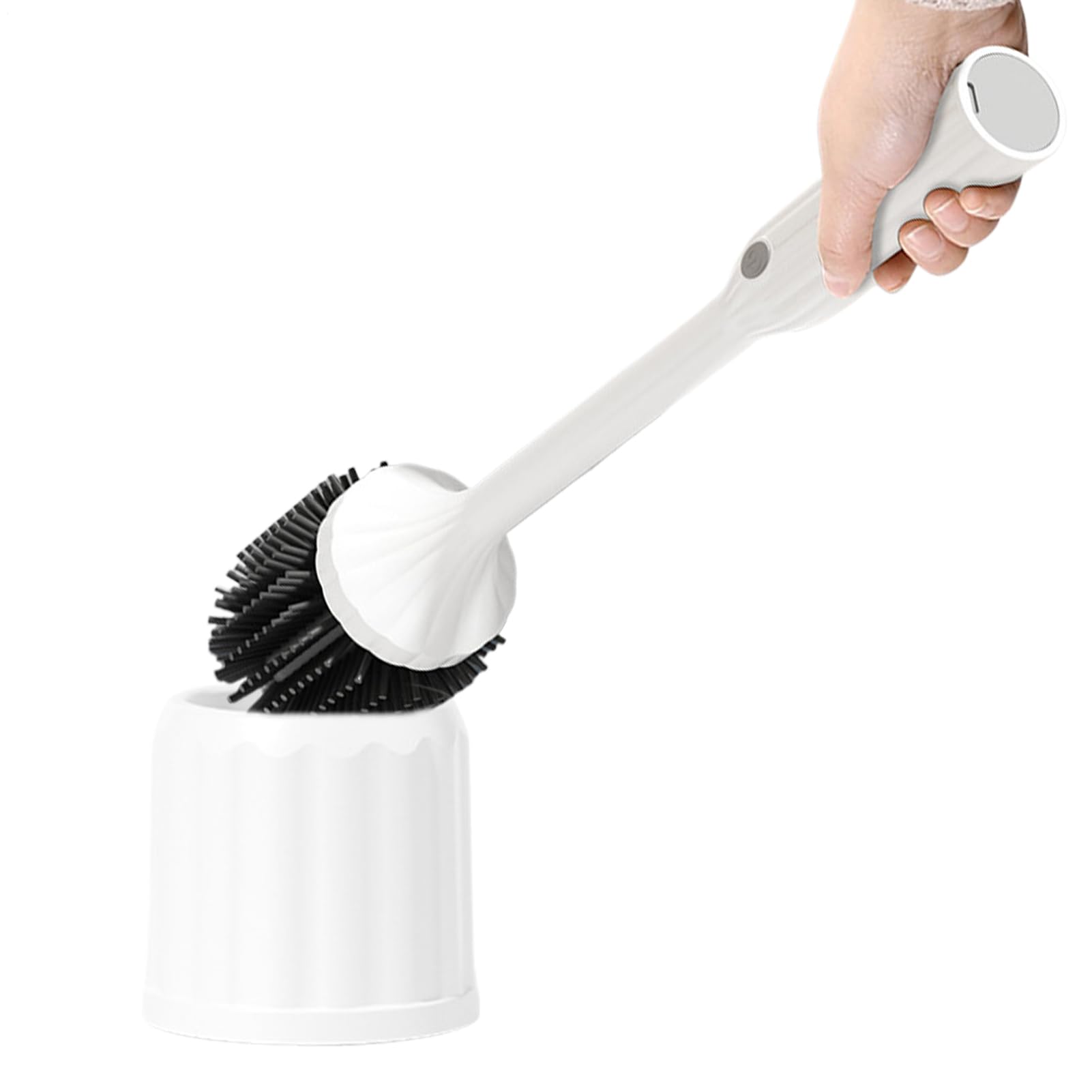 Brosse de toilette électrique avec support mural et rasoir d'angle innovant