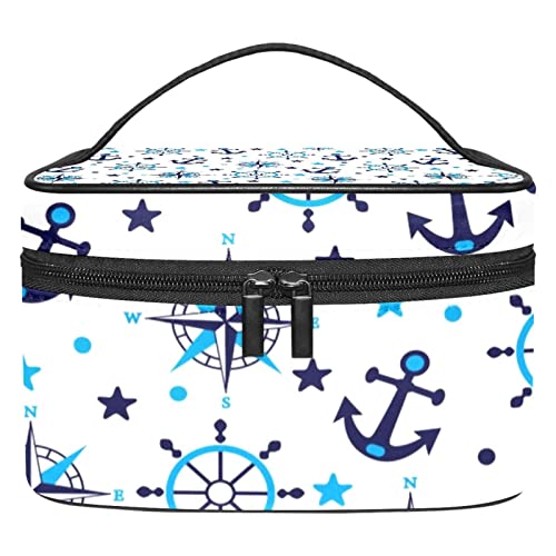 Sac à cosmétiques motif mer et ancres parfait pour vos vacances d'été