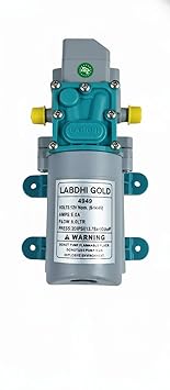 LABDHI Gold High Pressure 12v DC Electric Battery Operated Sprayer Pump Motor 200 PSI