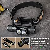weneasker Red Light Headtorch, H25LR Rechargeable headlamp led Super Bright 1000 Lumen Head Torch, High CRI LED Red Light Head Torch with 8 Brightness Mode for Hiking Running, Working, Fishing - Image 6