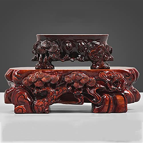 Aquarium base de vase en bois pot de fleur et support de statue