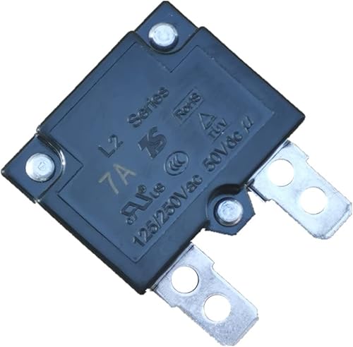 Miniatura 2 de 2 unids 7A 125/250Vac 50Vdc reinicio automático relé fusible interruptor térmico disyuntor protector de sobrecarga de corriente niños paseo en