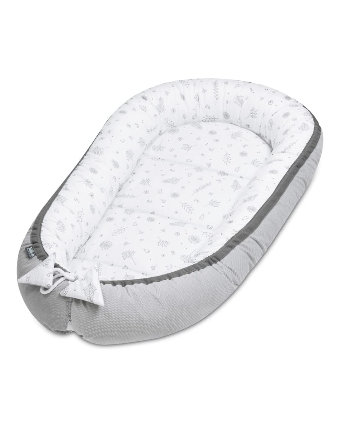 Bellochi Growing in style Gniazdko dla niemowląt klasy premium, dla noworodka, 90 x 60 x 12 cm, 100% bawełna, gniazdo dla niemowląt, dla chłopca, dla dziewczynki, akcesoria dla niemowląt - Copse