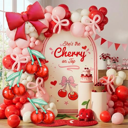 Kit arche de ballons rouge rose 151 pièces pour réussir votre déco