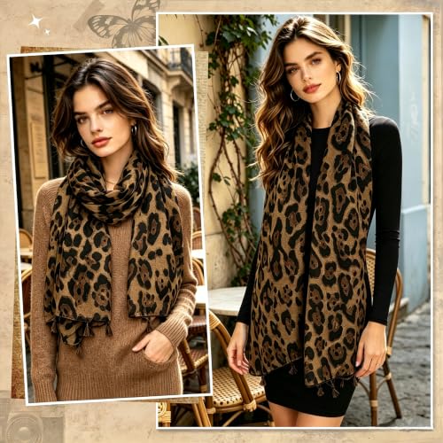 Image of GERINLY Scarfs for Women Lightweight Cotton Feel Scarves Floral Birds Print