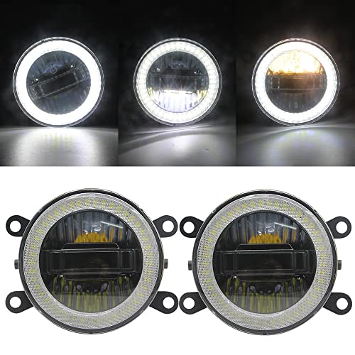 2 Peças Projetor De Carro Luz De Neblina Luz Diurna Drl Angel Eye H11 12V Para Land Rover Range Rove