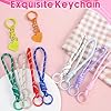 100 Pcs Round Carabiner Keychain Rings Bulk-10 Colors Metal Key Ring Clips Spring O Rings for DIY Keychain Making Supplies, Purse Bag Charms, Lanyard, Crafts (0.9 Inch, Assorted Colors) #5