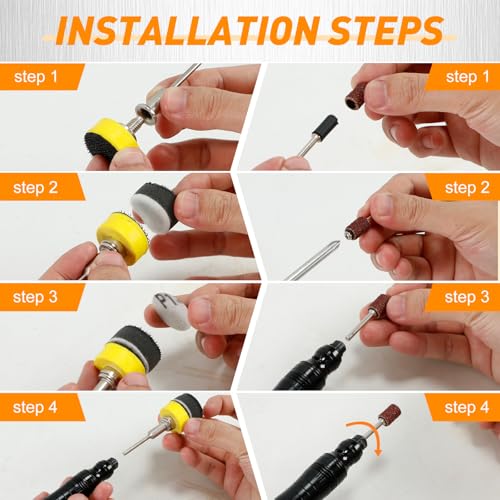 354 Stück Nassschleifpapier Klett 25mm Körnung 60-10000 Schleifpapier für Akkuschrauber/Bohrmaschine Schleifpads Grob-Fein Wasserschleifpapier für Auto, Metall, Holz, Farbe