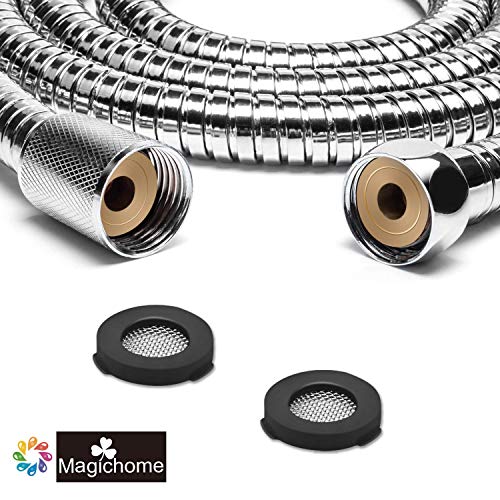 Preisvergleich Produktbild Magichome 1 Stk Duschschlauch Brauseschlauch Duschbrausenschlauch Metallschlauch Flexibler Edelstahlrohr 1.50M