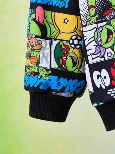 Image of Boys Humour and Comic Printed Long Sleeves Sweatshirt, Cotton Blend, Hooded Neck