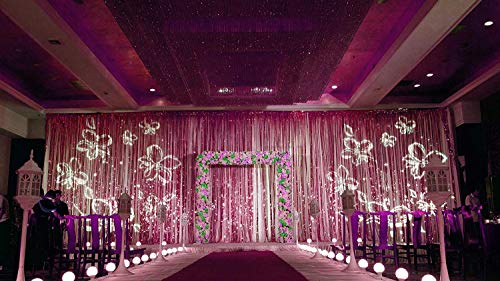 Image of TREND N ART Premium Metallic Foil Curtain 3x6 Ft Each for Party Decoration, Shimmer Backdrop for Birthday, Anniversary & Wedding, Easy to Hang Door & Wall Decoration Photo Booth (4, Pink)