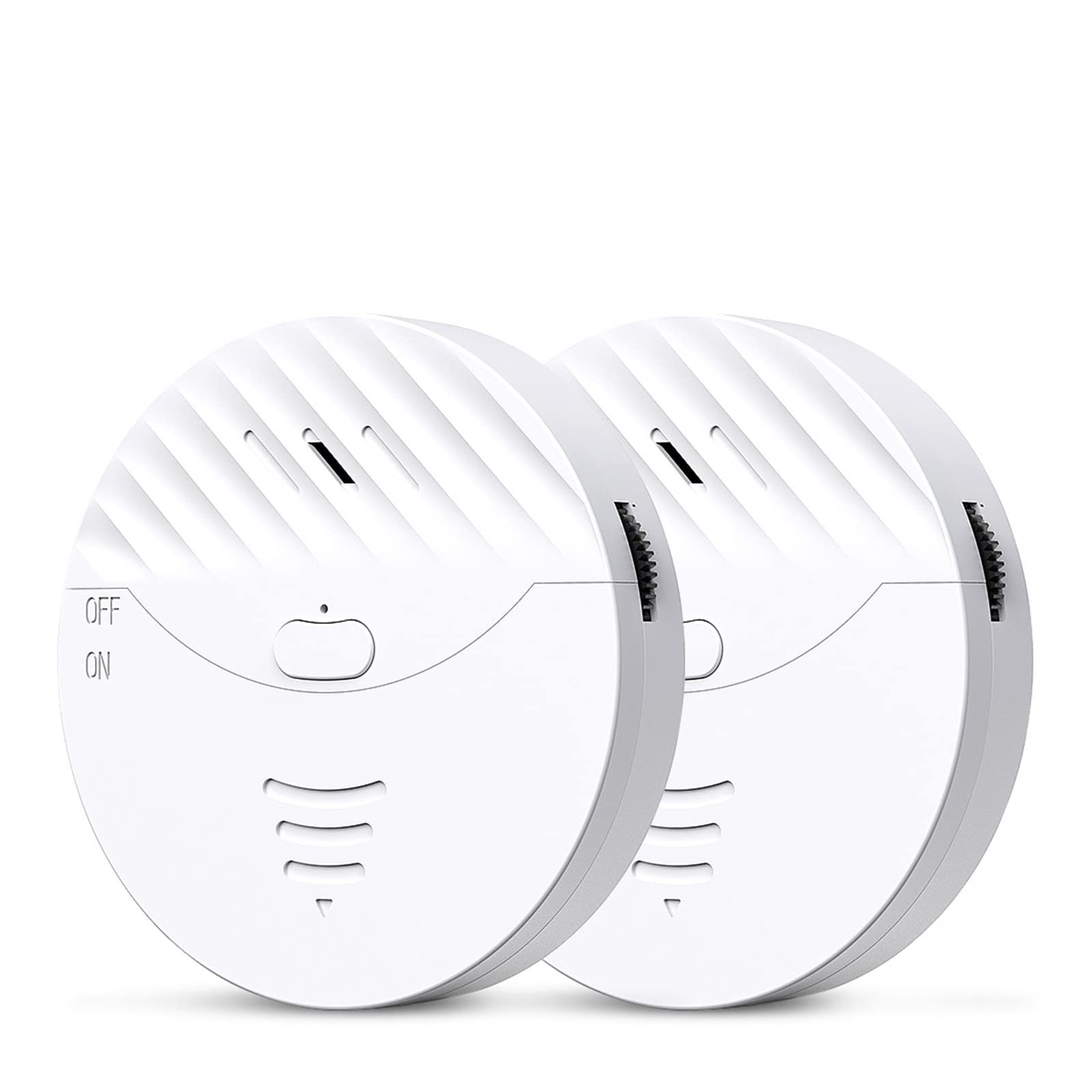 Kit Alarma Casa, Tuya Wifi Sensor de vibración Alarma Puerta del detector de vibración inalámbrica Suena for la seguridad del hogar Anti antihobt System(Ivory)