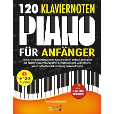 120 Klaviernoten f&uuml;r Anf&auml;nger