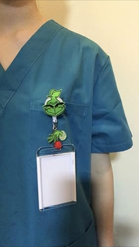 Miniatura 6 de Carrete de insignia de Navidad, carrete de insignia de enfermera, insignia retráctil de vacaciones, soporte para tarjetas de identificación de