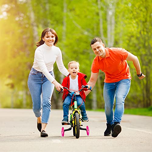 image for DDJKCZ Training Wheels for Kids Bike,Flash Mute Big Wheel Compatible f