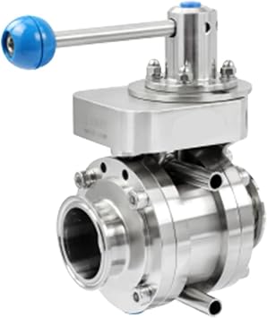 Sanitary Stainless Steel 316L Manual Mixproof Butterfly Valve B Type EPDM Seal Mixing Proof Valve Beverage Chemical