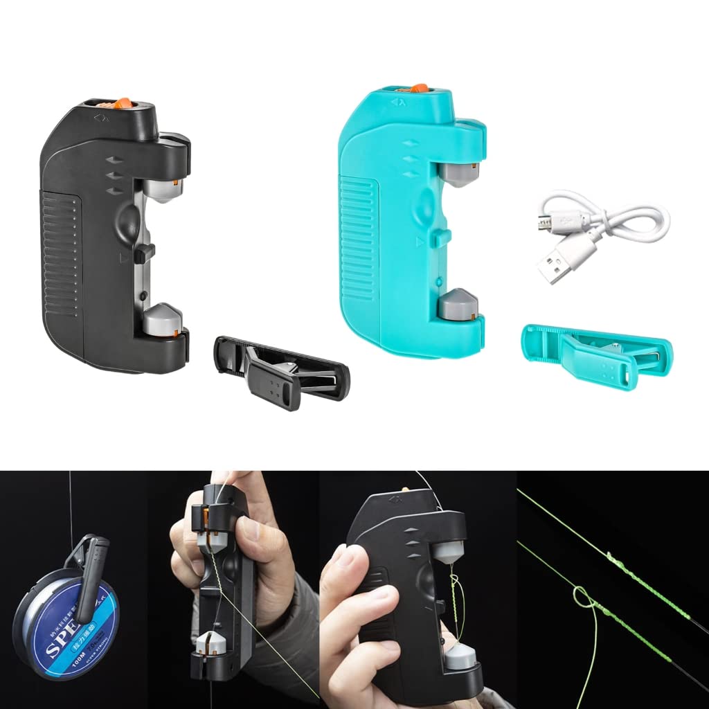NLAIOUSL Automatic Fishing Hook Tyer Knot Machine Fast Tying Electric Fishing Hook Line Tying Knotting Device