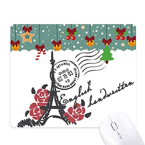 Tapis de souris Tour Eiffel antidérapant en caoutchouc pour souris laser