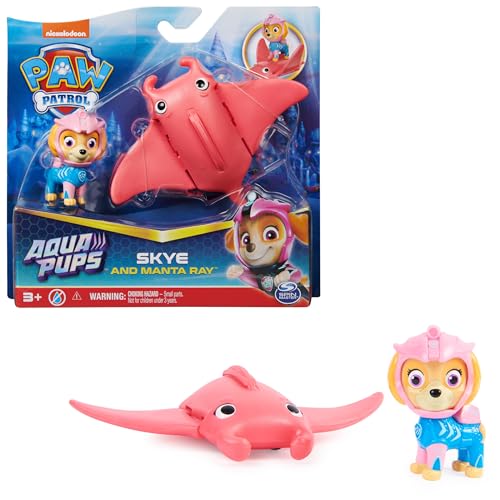 Spin Master Paw Patrol, Aqua Pups - Hero Pups Actionfiguren-Set mit 1 Skye...