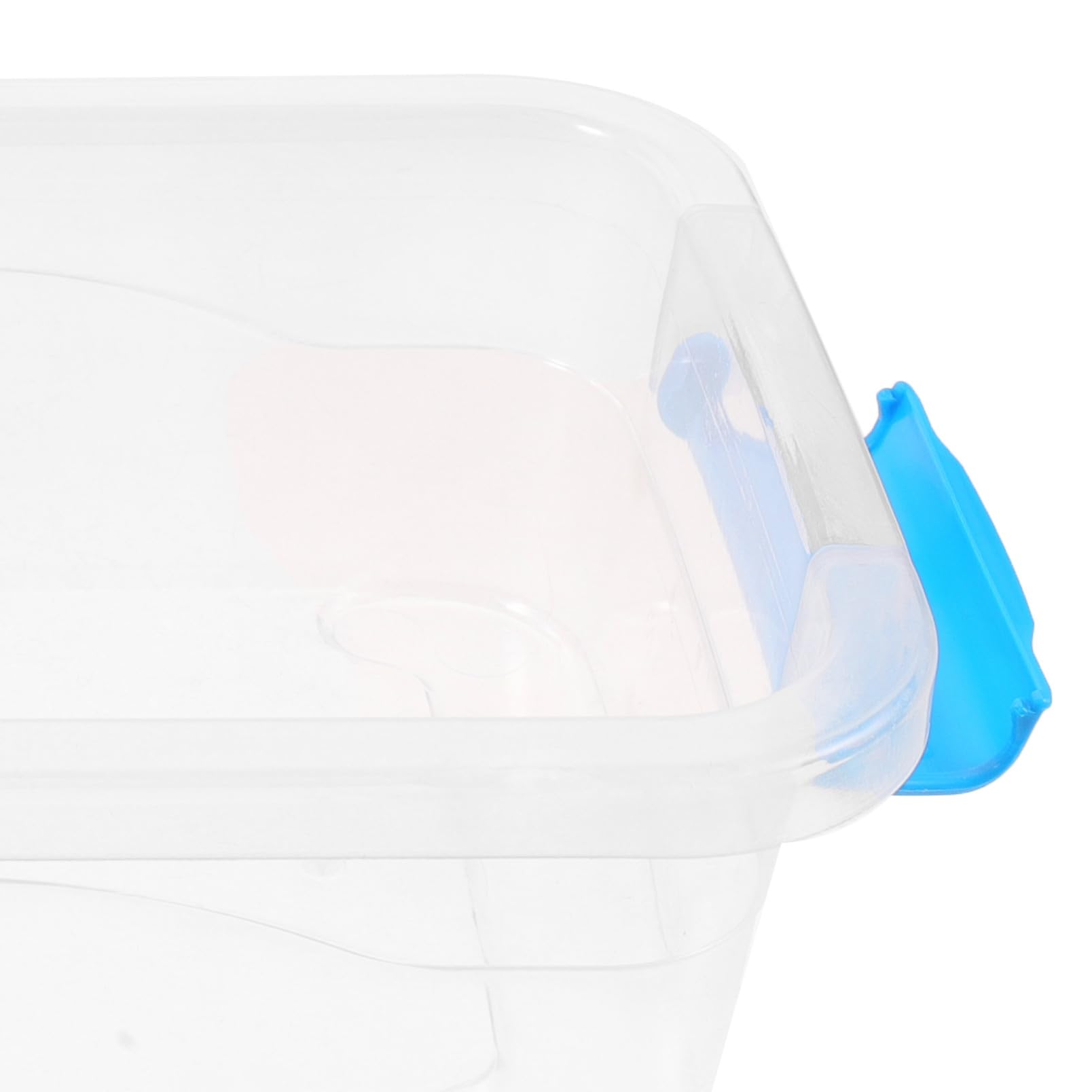 Caja de Almacenamiento de Plástico Azul con Asa, 5 Piezas