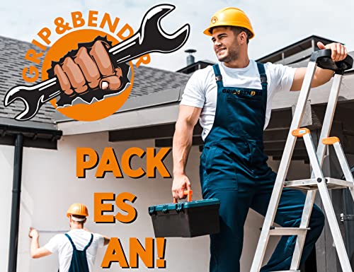 2 Stück GRIP&BENDER Werkstatt-Magnetschale, Magnetische Werkzeugschale aus ABS-Kunststoff, Magnetschüssel für Schrauben